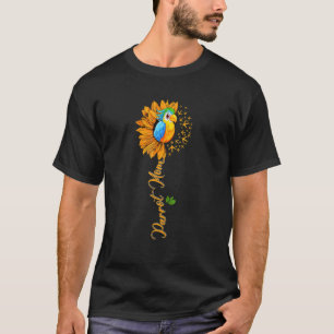 Parrot Mum Cute Sunflower Parrot Bird Lover Mother T-Shirt