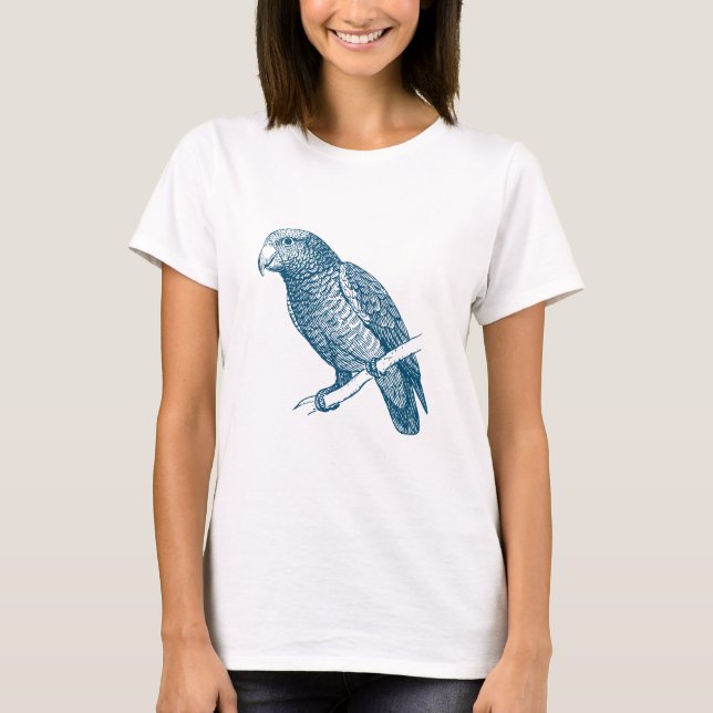 Parrot - Ocean Blue T-Shirt (Front)