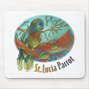 Parrot of St Lucia Mouse Mat