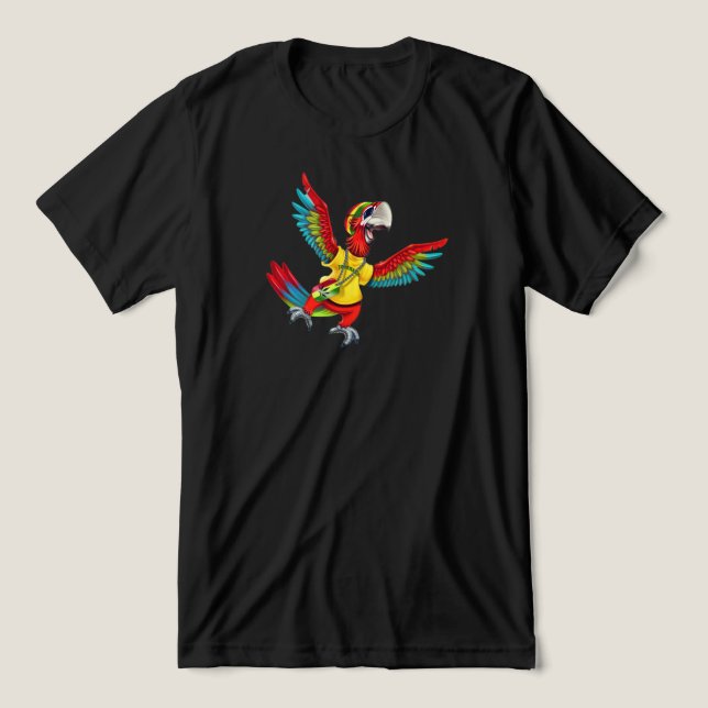 Parrot of the Jackstone Dibs story Tri-Blend Shirt (Design Front)