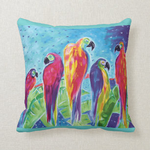 Parrot Parade Pillow