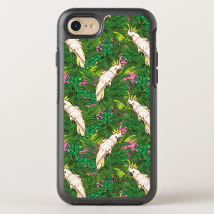 Parrot Pattern With Palm Leaves OtterBox Symmetry iPhone 8/7 Case