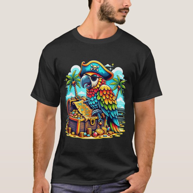 Parrot Pirate T-Shirt (Front)