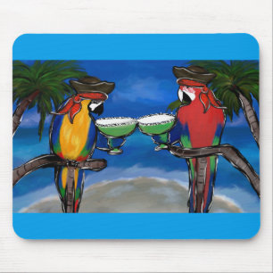 Parrot Pirates Mouse Mat