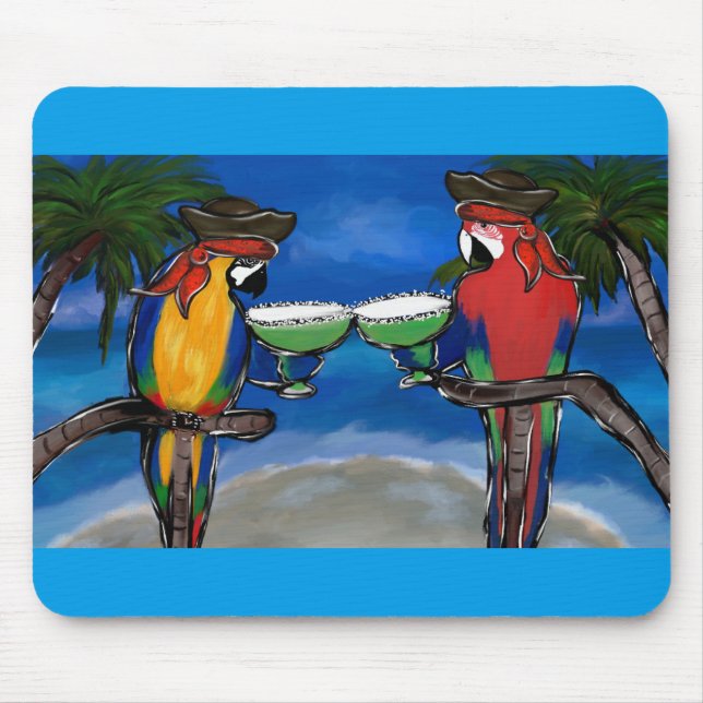 Parrot Pirates Mouse Mat (Front)