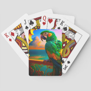 Parrot Playing Cards