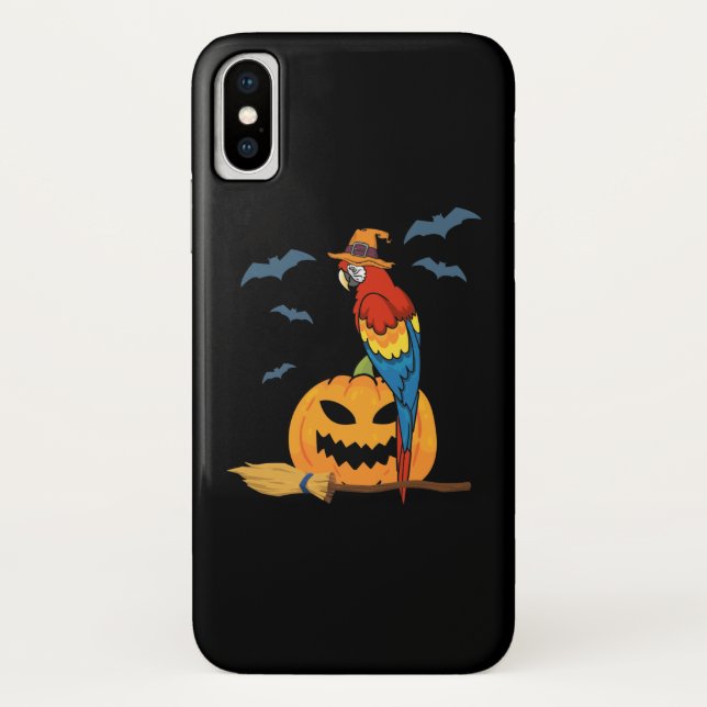 Parrot Pumpkin Funny Halloween Case-Mate iPhone Case (Back)