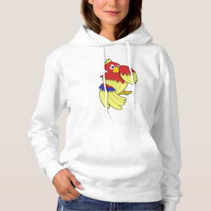 Parrot red yellow hoodie