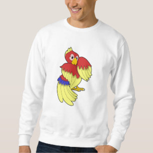 Parrot red yellow sweatshirt