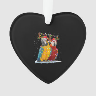 Parrot Reindeer Xmas Light Christmas Ornaments