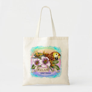 Parrot relax tote bag