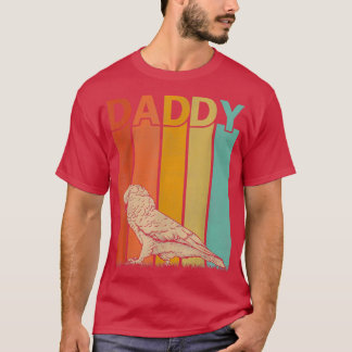 Parrot Retro Style Vintage Daddy Graphic Fatherx27 T-Shirt