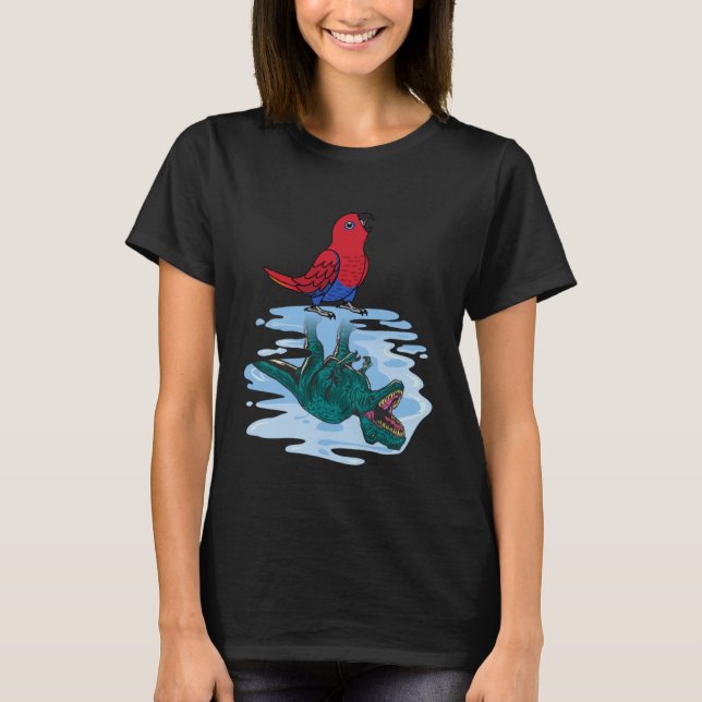 Parrot & Rex Reflection I Female Eclectus T-Shirt (Front)