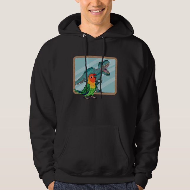 Parrot & Rex Reflection I Fischers Lovebird Hoodie (Front)