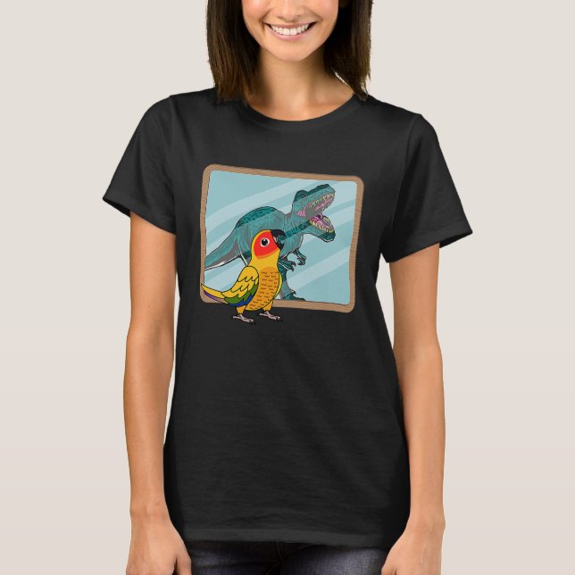 Parrot & Rex Reflection I Sun Conure T-Shirt (Front)