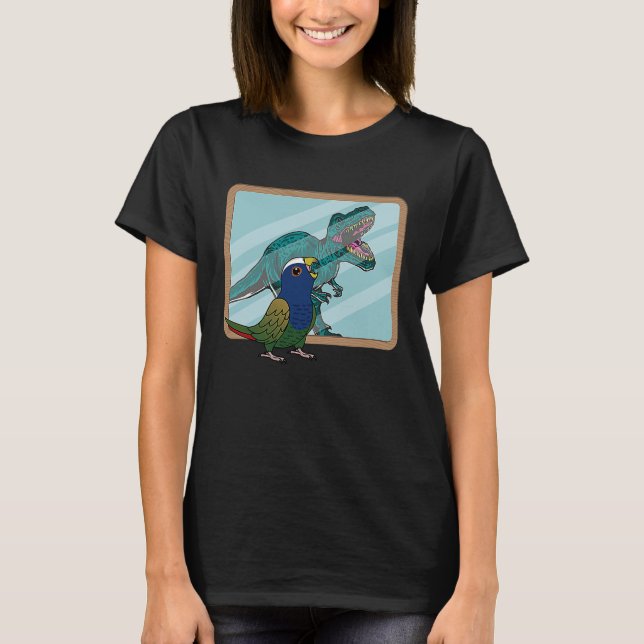 Parrot & Rex Reflection I White capped Pionus T-Shirt (Front)