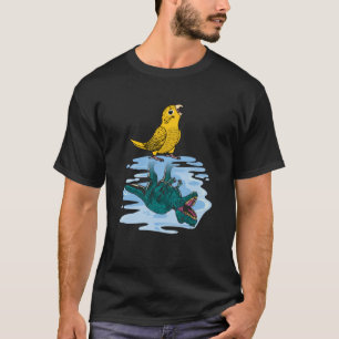 Parrot & Rex Reflection I Yellow Lutino Budgie Bud T-Shirt