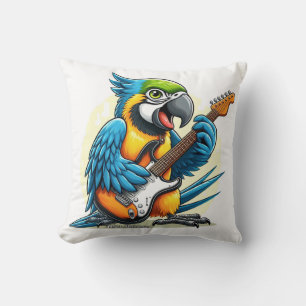Parrot Rock Music Cushion