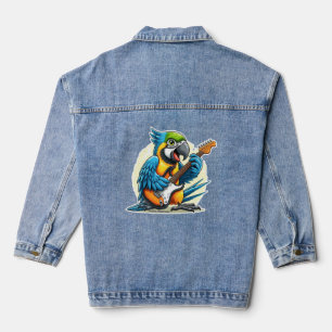 Parrot Rock Music Denim Jacket