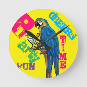 PARROT    ROUND CLOCK