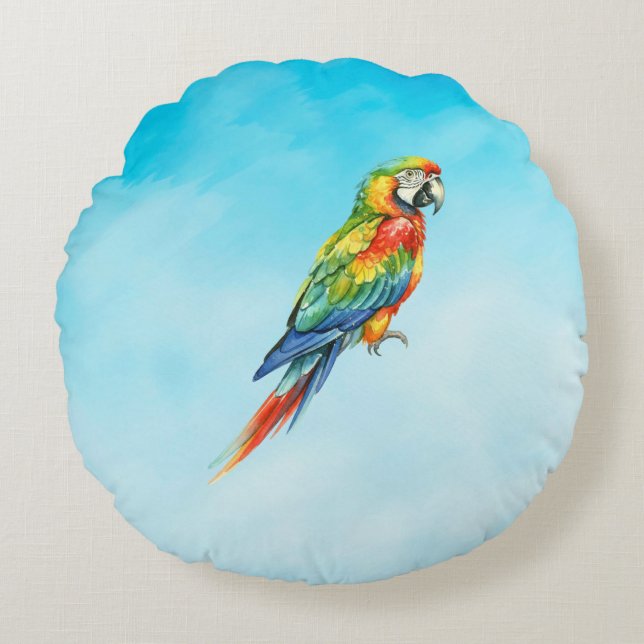 Parrot Round Cushion (Front)