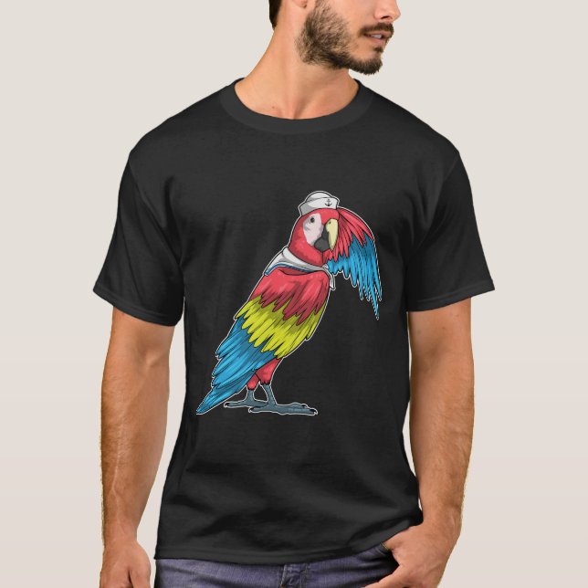 Parrot Sailor Sailor hat T-Shirt (Front)