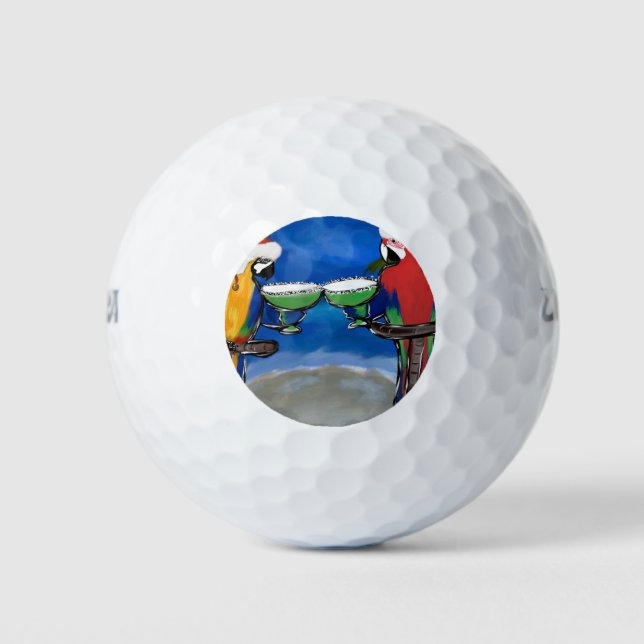 Parrot Santa Golf Balls (Front)