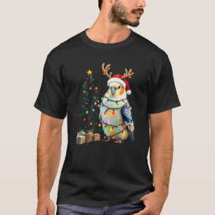 Parrot Santa Reindeer Christmas Holiday Xmas Parro T-Shirt