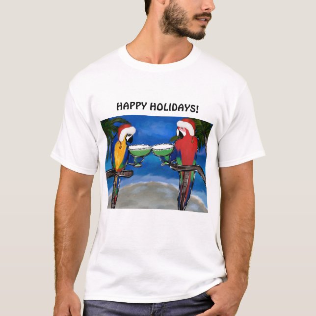 Parrot Santa T-Shirt (Front)