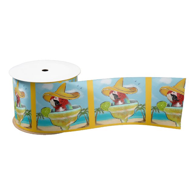Parrot Satin Ribbon (Spool)