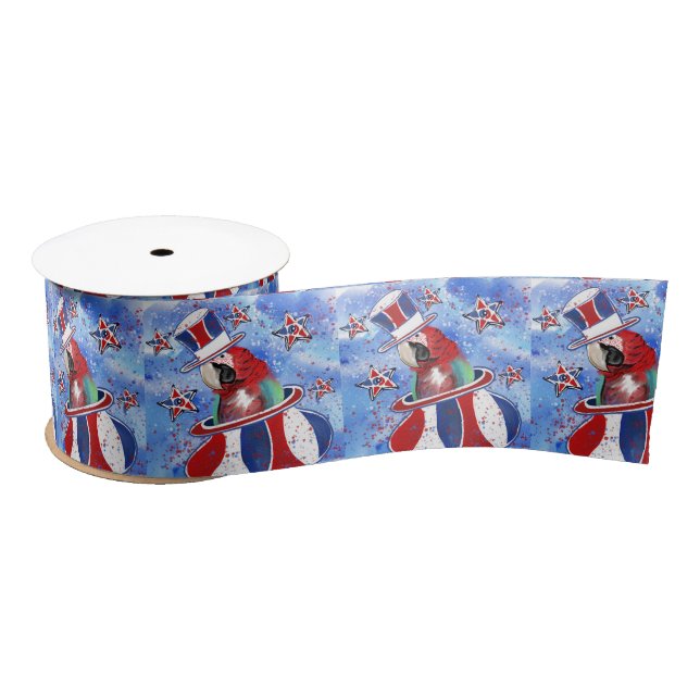 Parrot Satin Ribbon (Spool)