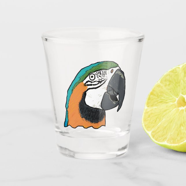 Parrot Shot Glass (Front)