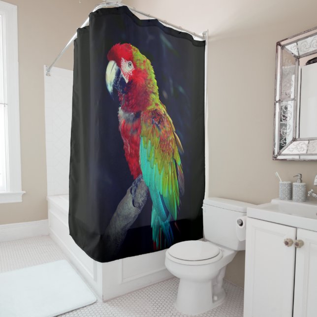 Parrot Shower Curtain (In Situ)