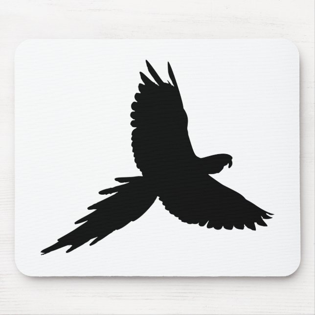 Parrot Silhouette Mouse Mat (Front)