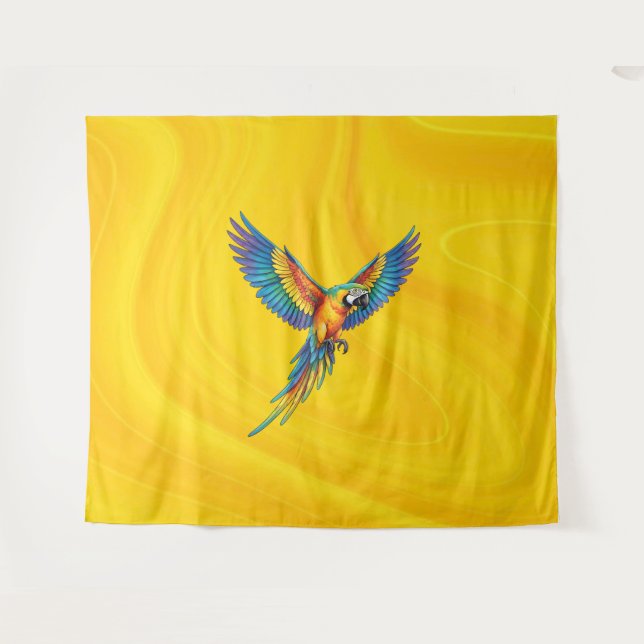 Parrot Tapestry (Front (Horizontal))