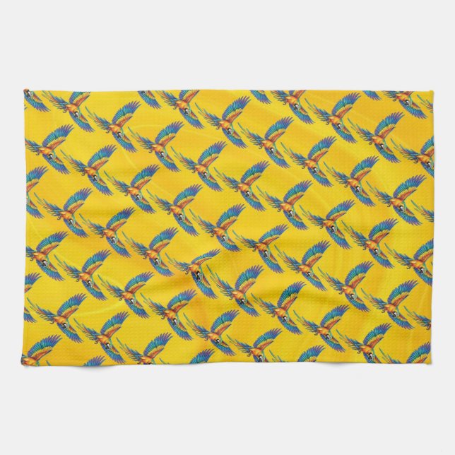 Parrot Tea Towel (Horizontal)