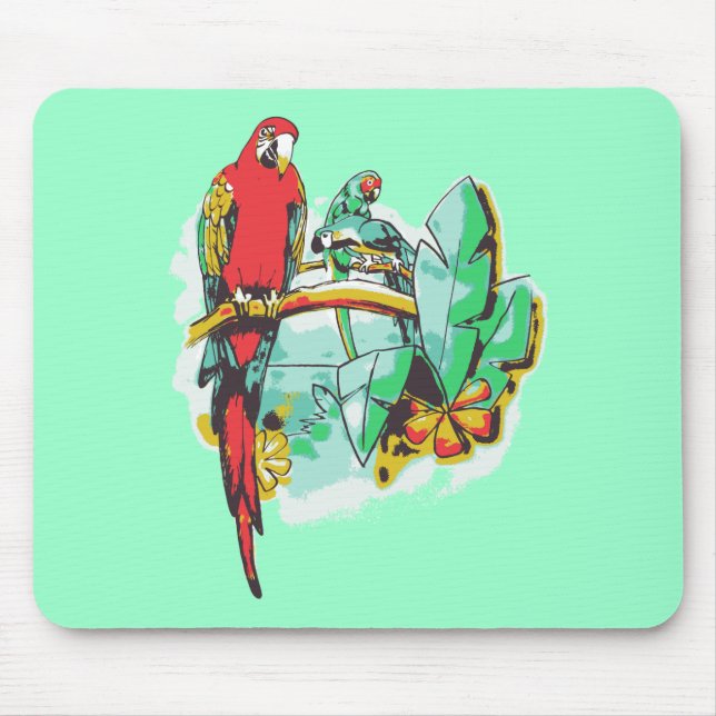 Parrot Trio Mouse Mat (Front)