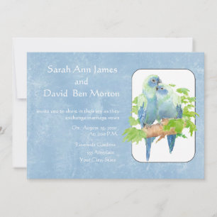 Parrot Tropical Nature Wedding Invite