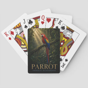 Parrot Tropical Rainforests Wildlife ANIMAL Playing Cards