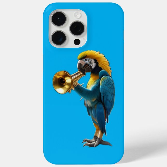 Parrot Trumpet player Case-Mate iPhone Case (Back)