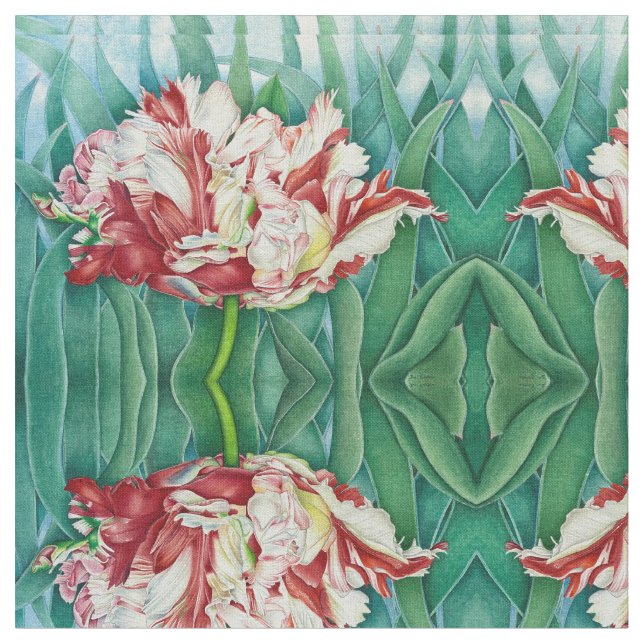 Parrot Tulip Fabric (Close Up)