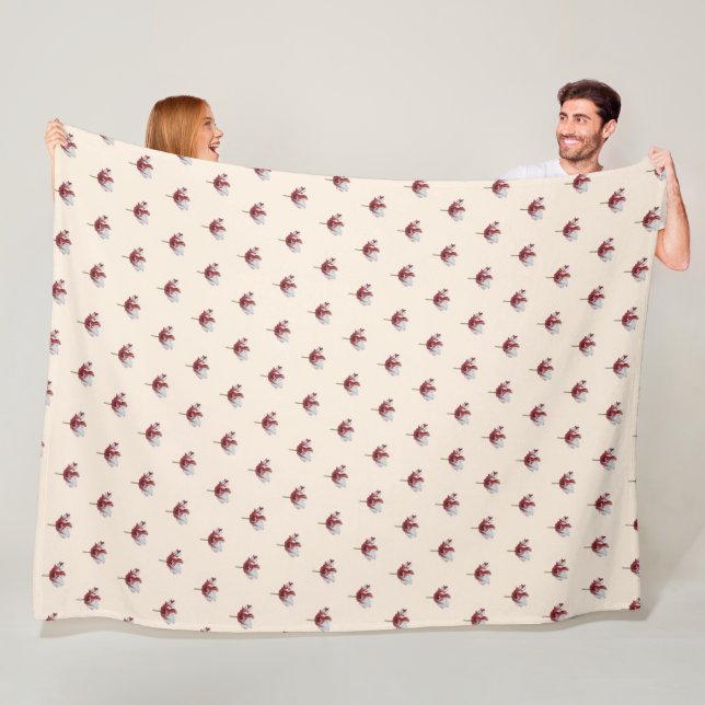 Parrot Tulip Fleece Blanket (In Situ)
