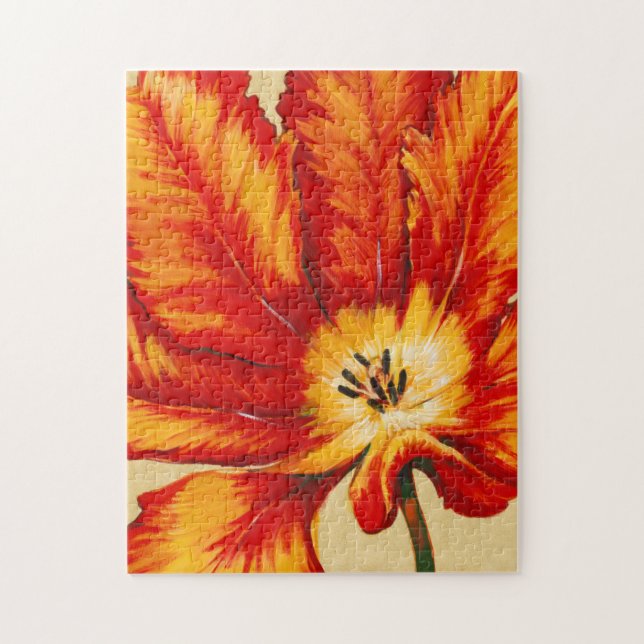 Parrot Tulip II Jigsaw Puzzle (Vertical)