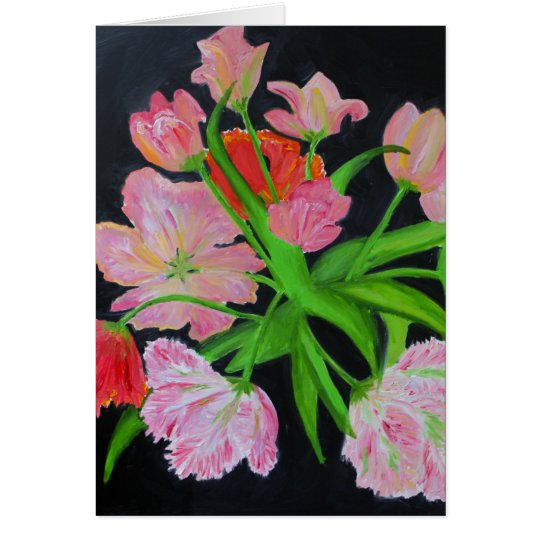 Parrot Tulips Note Card