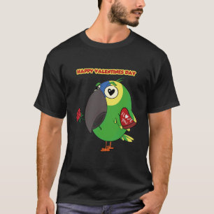 Parrot Valentine day, parrot love, parrot T-Shirt