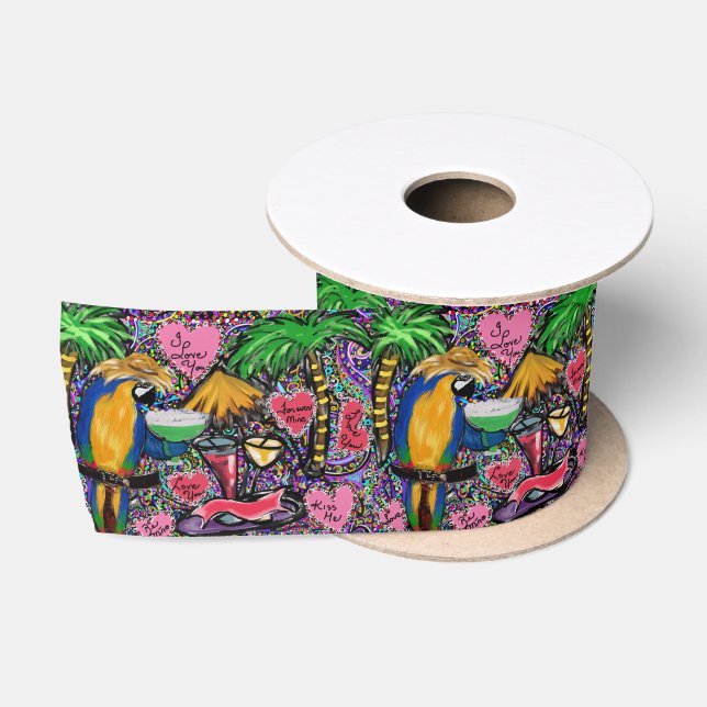 Parrot Valentine Satin Ribbon (Spool)