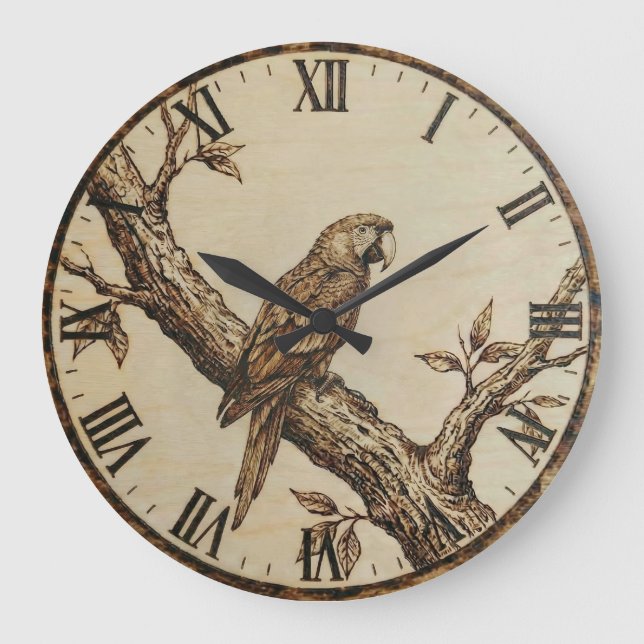 Parrot Wall Clock (Front)