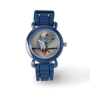 Parrot Watch African Grey Wristwatch Personalised
