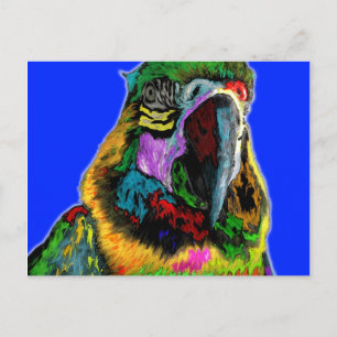Parrot (watercolor) postcard