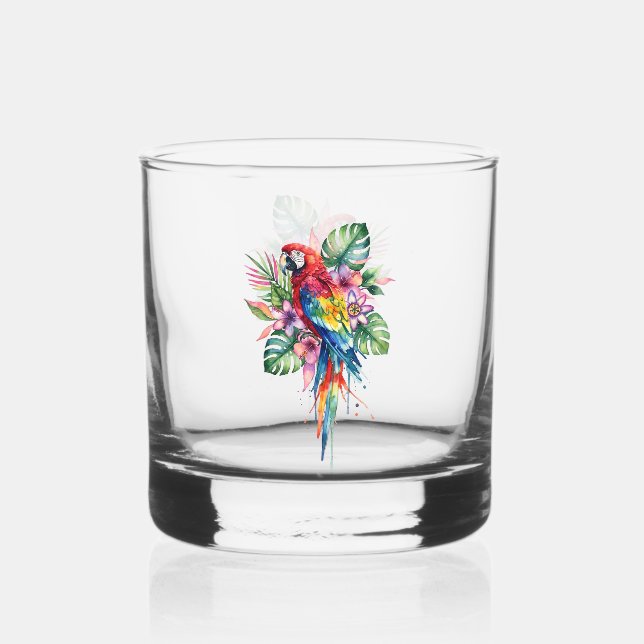 Parrot Whiskey Glass (Front)